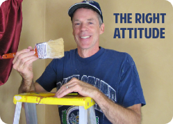 The right attitude for painting